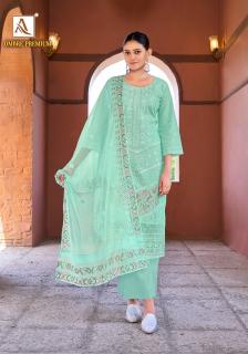 Alok suit ombre premium punjabi suits dress material wholesale